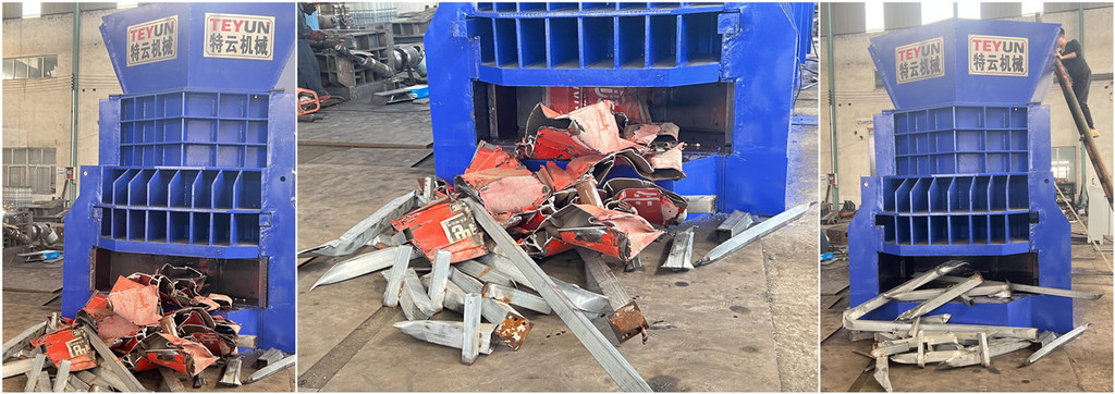 horizontal scrap metal shear