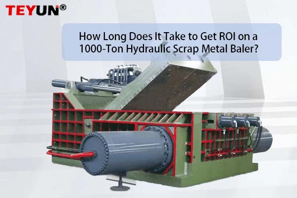 Combien de temps faut-il pour rentabiliser une presse à balles hydraulique de 1000 tonnes pour ferraille ?