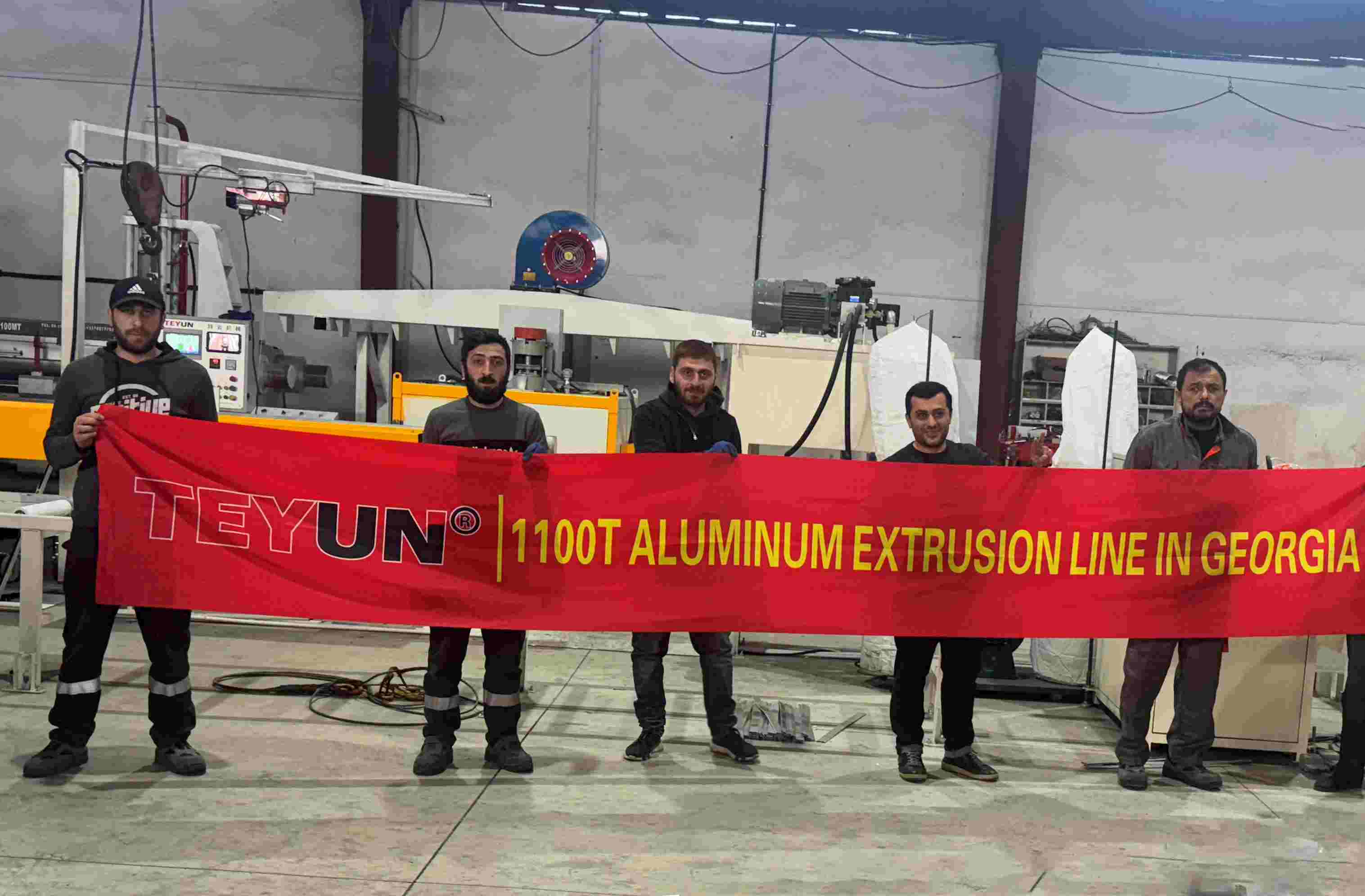Teyun's 1100T Extrusion Line Successfully Installed in Georgia