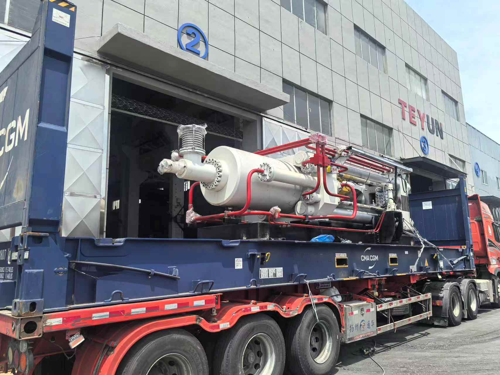 TEYUN expédie une ligne d'extrusion d'aluminium de 1 100 tonnes en Irak